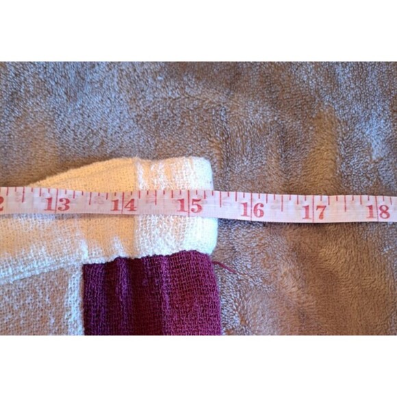 Maje Pants Tweed effect High Waist Wide Leg Tweed Trousers with Purple Stripe - Picture 5 of 13